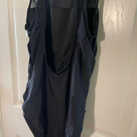 NWT Holipick black mesh High Neck One Piece Swimsuit Tummy control Size Large - Picture 4 of 4